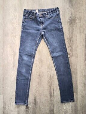 Volcom Woman's Size 8' 29x29 Low Rise Straight Leg Skinny Denim Blue Jeans